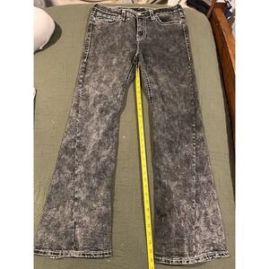 True Religion Women's Jeans Black/charcoal Joey Low Rise Flare‎